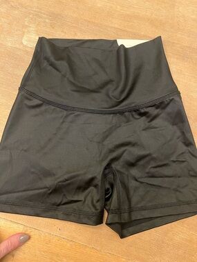 aerie High-Waist Black Bike Shorts